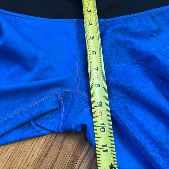 Athleta Small Speed Sonar Tight Leggings Blue Pink Orange Rainbow Ombre - Picture 4 of 10